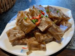 自制皮冻-华盛园卷子王农家菜水库鱼