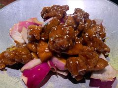 蒜香蜜汁排骨-绿茶餐厅(华联万柳店)