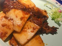 黑椒牛仔骨炒年糕-绿茶餐厅(乐峰广场店)