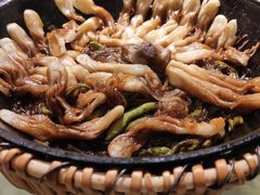 排骨豆角卷子-华盛园卷子王农家菜水库鱼