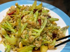 干煸花菜-煎饼卷大葱(春秋西路店)