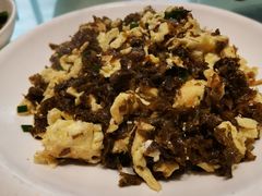 地囊皮炒鸡蛋-玉兰酒家(炮铺街)