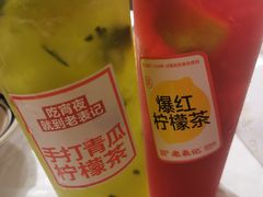 爆红柠檬茶-老表记广西宵夜螺蛳鸭脚煲(西大店)