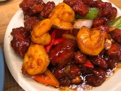 椒香虾仁爆鸡球-陈傻子餐厅(世纪都会店)