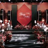 济南婚礼-红与黑的线条碰撞💥