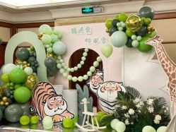 -七月气球布置订婚·宝宝宴· 求婚·生日布置(二七万达店)