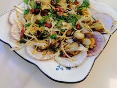 油泼扇贝-富临港·蒸汽海鲜·手抓海鲜·炒菜(栈桥店)