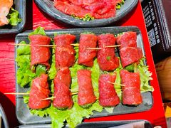 香菜牛肉-谭鸭血老火锅(慈云寺店)