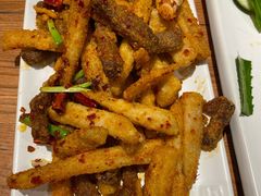 牛干巴炒藕条-云海肴·汽锅鸡·云南菜(广安门天虹店)