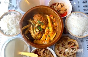 Crab with Rice Cake