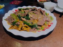湿炒牛河-幸运牛汕头小黄牛牛肉火锅(梅林店)