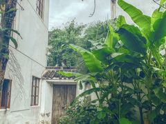 套房花园的后门-苏州东山雕花楼宾馆