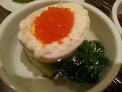自助餐里面的什么鱼子酱-粤海璇宫·木棉花高空旋转餐厅·聚会派对