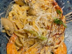 芝士蘑菇鲜虾意大利面-BE BRIGHT KITCHEN(正佳广场店)