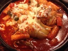 奶酪海鲜炒米条-包装马车·韩国料理·포장마차