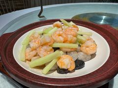 芥兰石烹虾-香山湖家家宴(中山陵店)