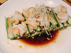 鲜虾仁白灼秋葵-云水瑶意境云南菜餐厅(大悦城店)