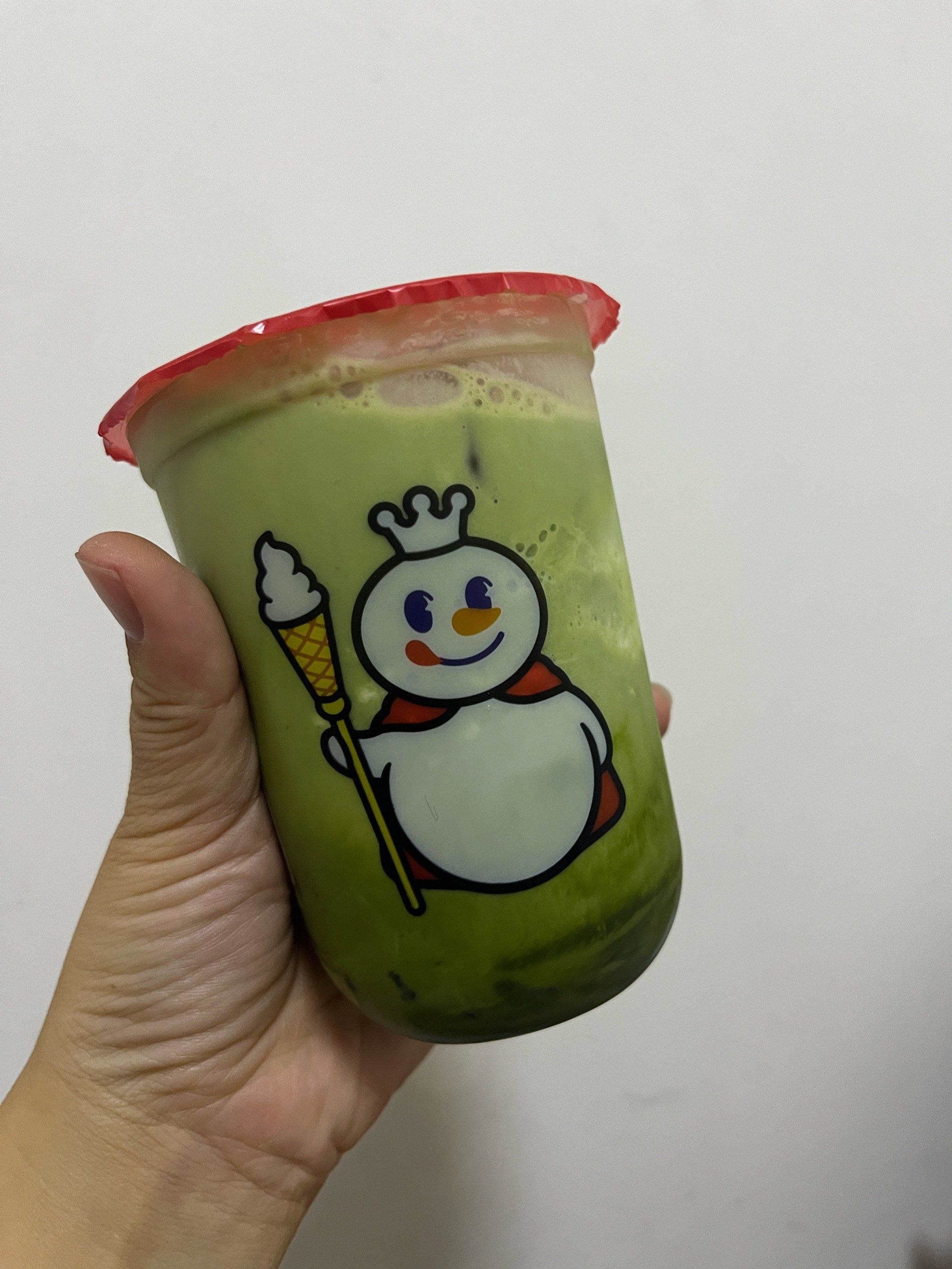 蜜雪新品,抹茶摇摇奶昔