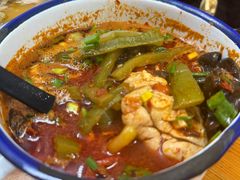 泡椒香辣脑花-胖胖板凳面