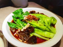 白灼菌菇菜心-新白鹿餐厅(金鹰新街口店)