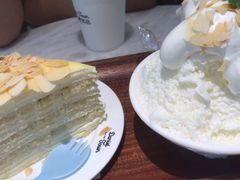 榴莲肉加榴莲冰淇淋-丹礼糖甜品