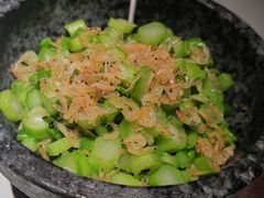 广东菜心炒虾皮-野蔓果·山野菜(西湖景区·龙井茶田店)
