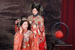 -后宫·古装汉服京剧儿童亲子全家福摄影