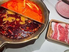 番茄菌汤辣牛油锅底-九鼎轩脆毛肚火锅(三钢里店)