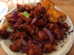 椒香虾仁爆鸡球-陈傻子餐厅(世纪都会店)