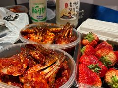 -草家酱蟹炭火烤肉店(珲春南路一店)