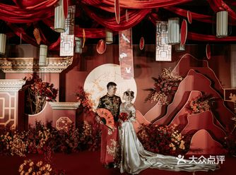 成都婚礼|大气富有设计感的红色系新中式婚礼
