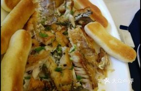 Garlic Pan-Seared Shredded Perch