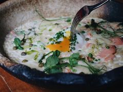 烟熏三文鱼烩饭-植物园哈利亚餐厅