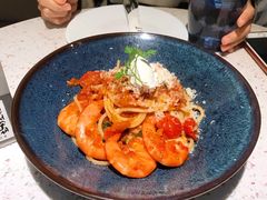 鲜茄茸大虾配马斯卡朋意大利面-BE BRIGHT KITCHEN(正佳广场店)