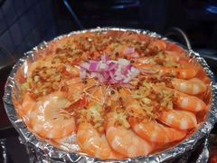 铁板蒜蓉虾-老阿爸鲜鱼土菜(昆山花桥店)