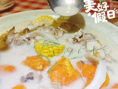 木瓜椰奶浸鸡-龙桥私厨·姜花菊花过桥鱼·顺德菜(容桂店)