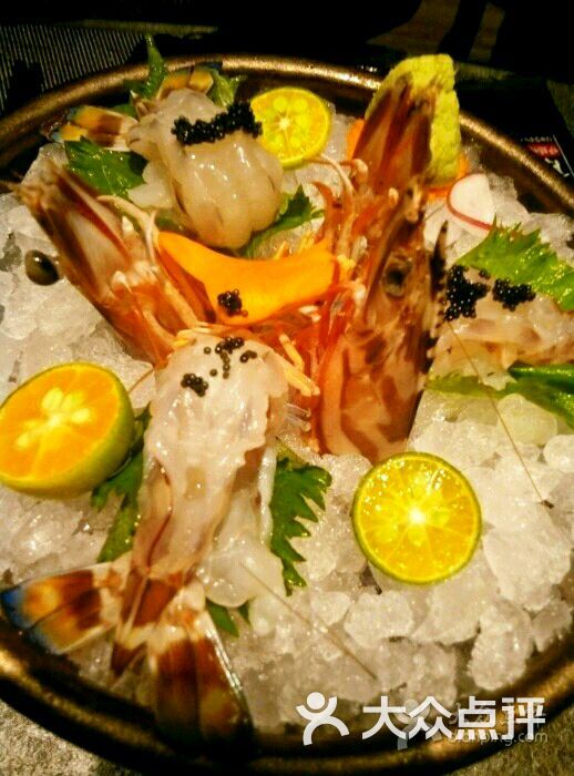 大斑节虾刺身