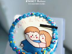 -卡比儿童蛋糕·心意定制·低脂零卡糖动物奶油FancyBALLOON(滨海店)