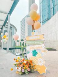 -团子宝宝宴派对百日宴生日布置策划·求婚策划·气球布置别墅民宿