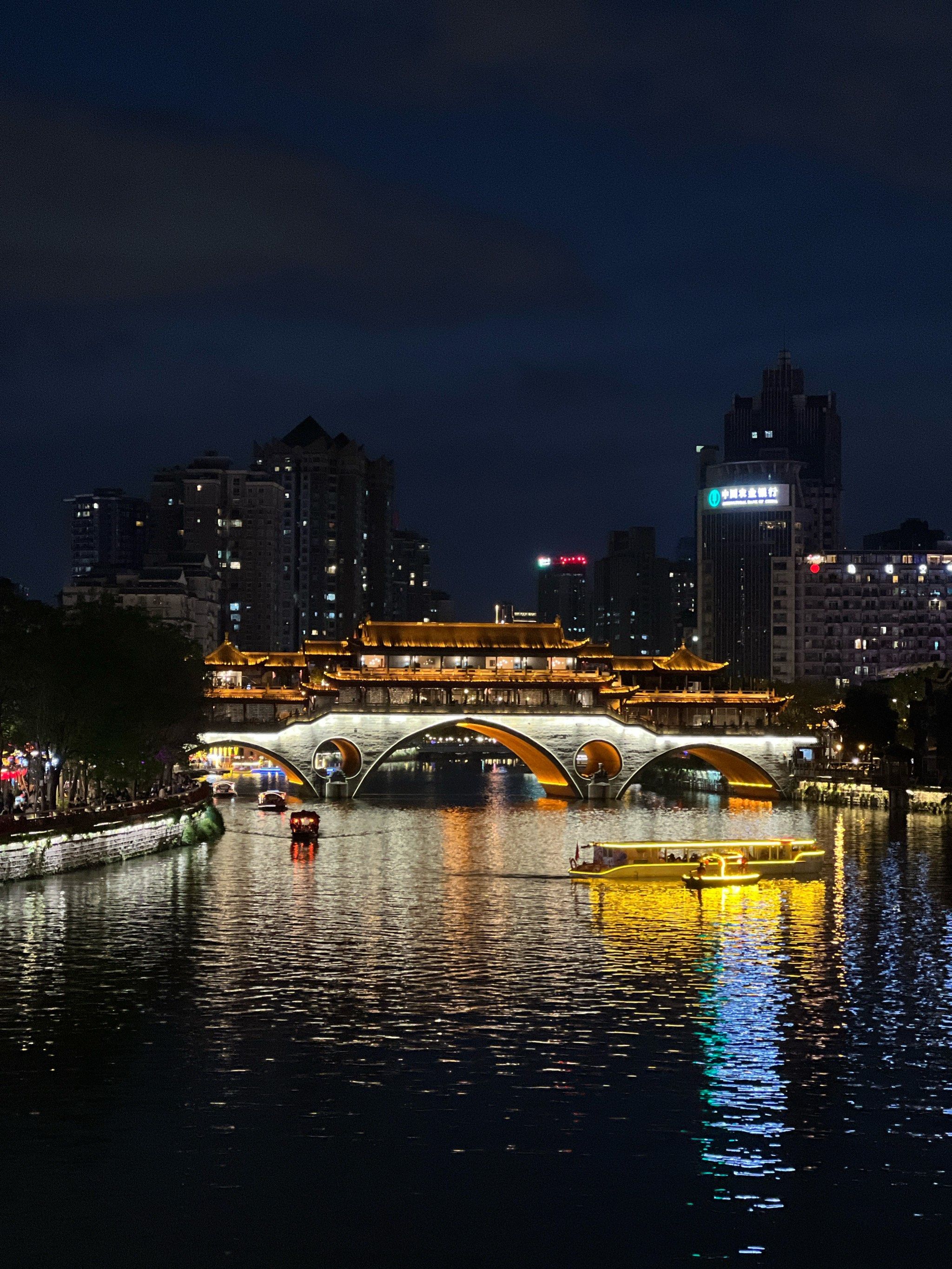 👏成都的九眼桥夜景真的太美了!