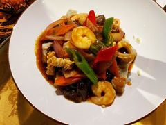 海鲜炒焖子-丁字口海鲜热炒·烧烤大排档