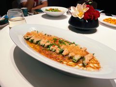 秋葵鲜虾-鸽子侯·家宴·平价海鲜(绿地店)