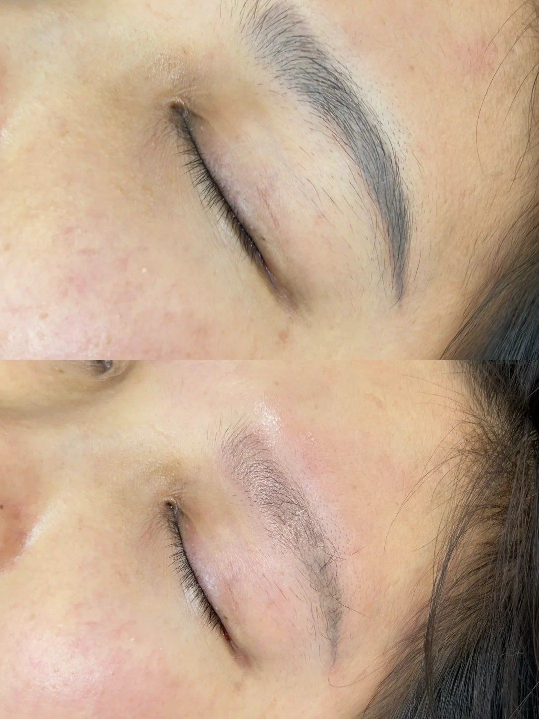 洗蓝眉一次性效果 下午的治愈系洗眉 🔅