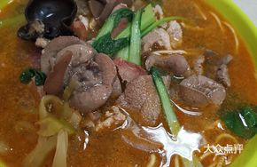 Sausage Liver and Meat Floss Noodles
