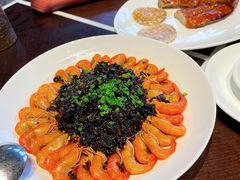 干菜蒸河虾-杭州西子湖四季酒店·金沙厅