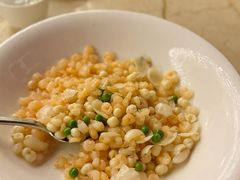 鸡头米百合炒虾仁-玫瑰厅上海菜(兴国路店)