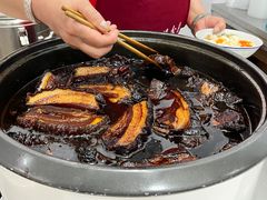 老板娘店的走油肉赞-谈灵农家柴爿菜饭