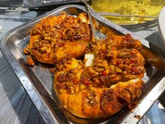 蒜蓉烤油饼-老兰家传统烧烤炒菜泡馍(小南门店)