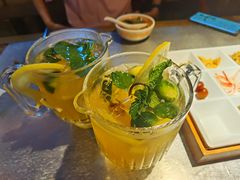 柠檬冰桔茶-探鱼·鲜青椒爽麻烤鱼(天河优托邦店)