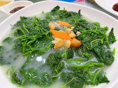 上汤肉碎桑叶-天鲜阁·海鲜粤菜·33年老字号(石槎白云站店)